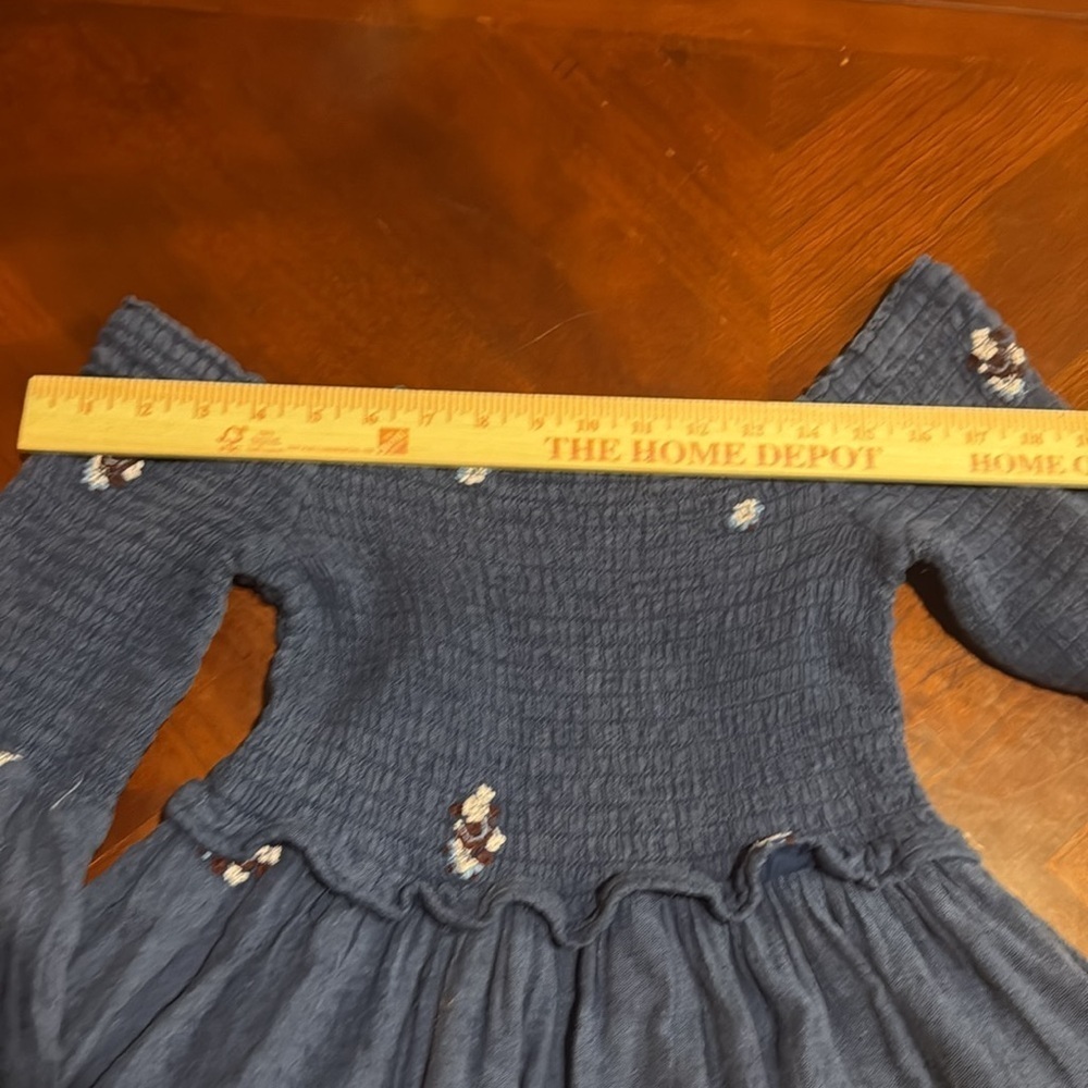 Free people XS/ S daisy dress ruched elastic mini counting daisies - Picture 11 of 11